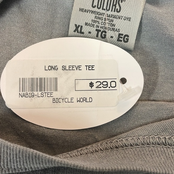 Men’s Nature Backs LS tee shirt. Gray XL. NWT. - Picture 5 of 6